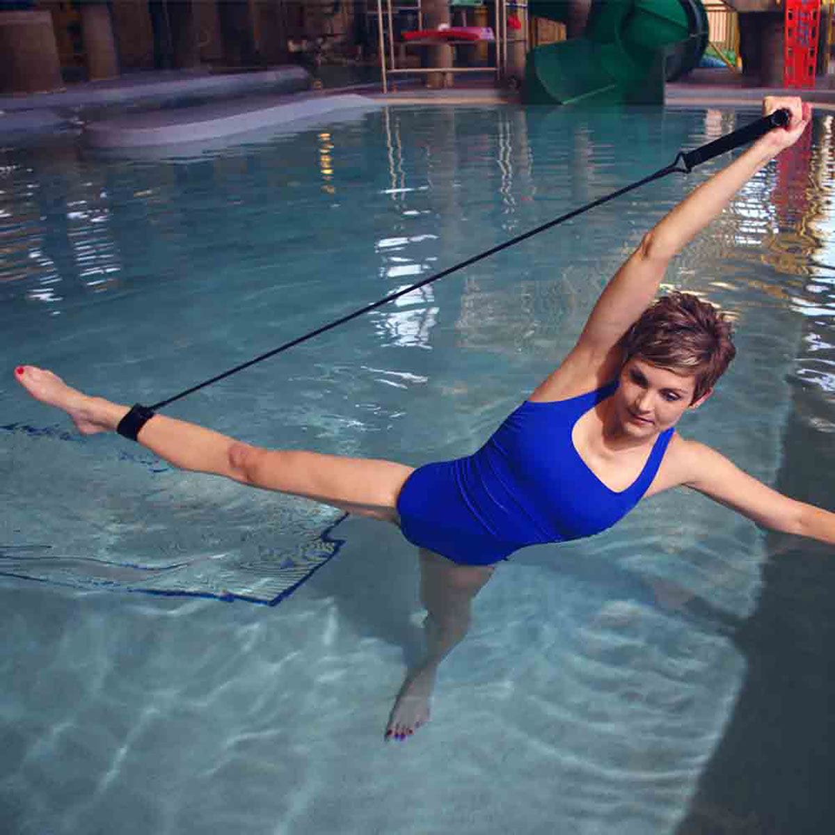 StrechCordz Pool Aqua Band, Silver (3 - 8 lbs)