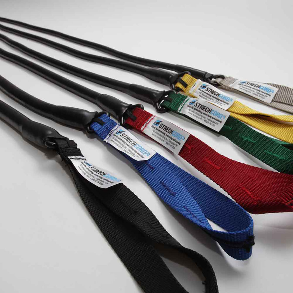 StrechCordz Safety Short Belt, Replacement Safety Cord Tubing, Green (8 - 24 lbs)