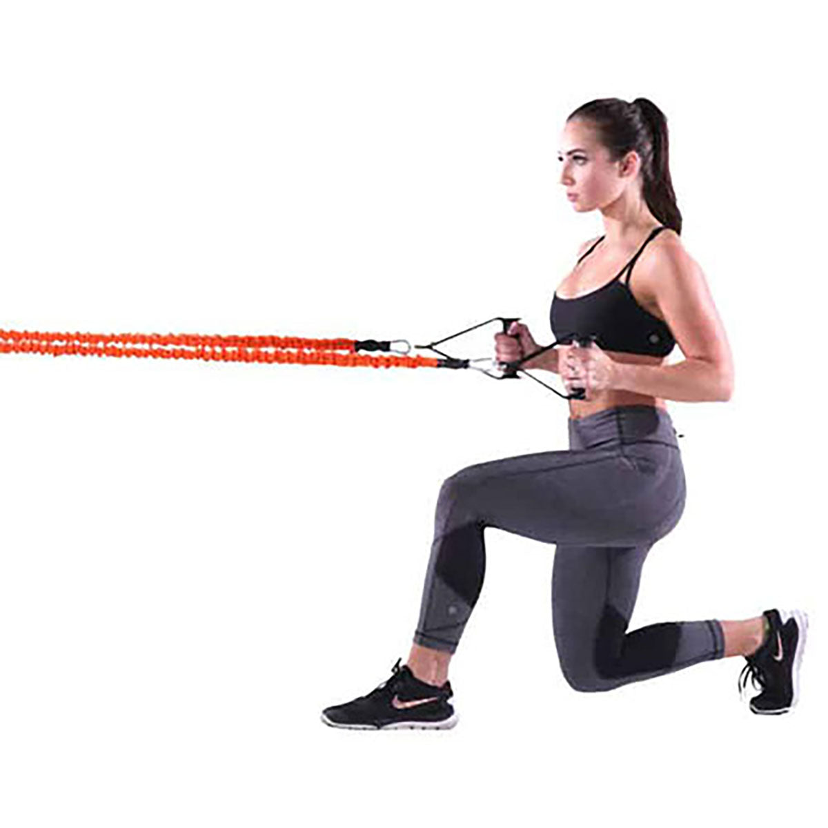 Stroops Slastix Resistance Band with Clips, Orange, 36", Very Light (10 lbs.)