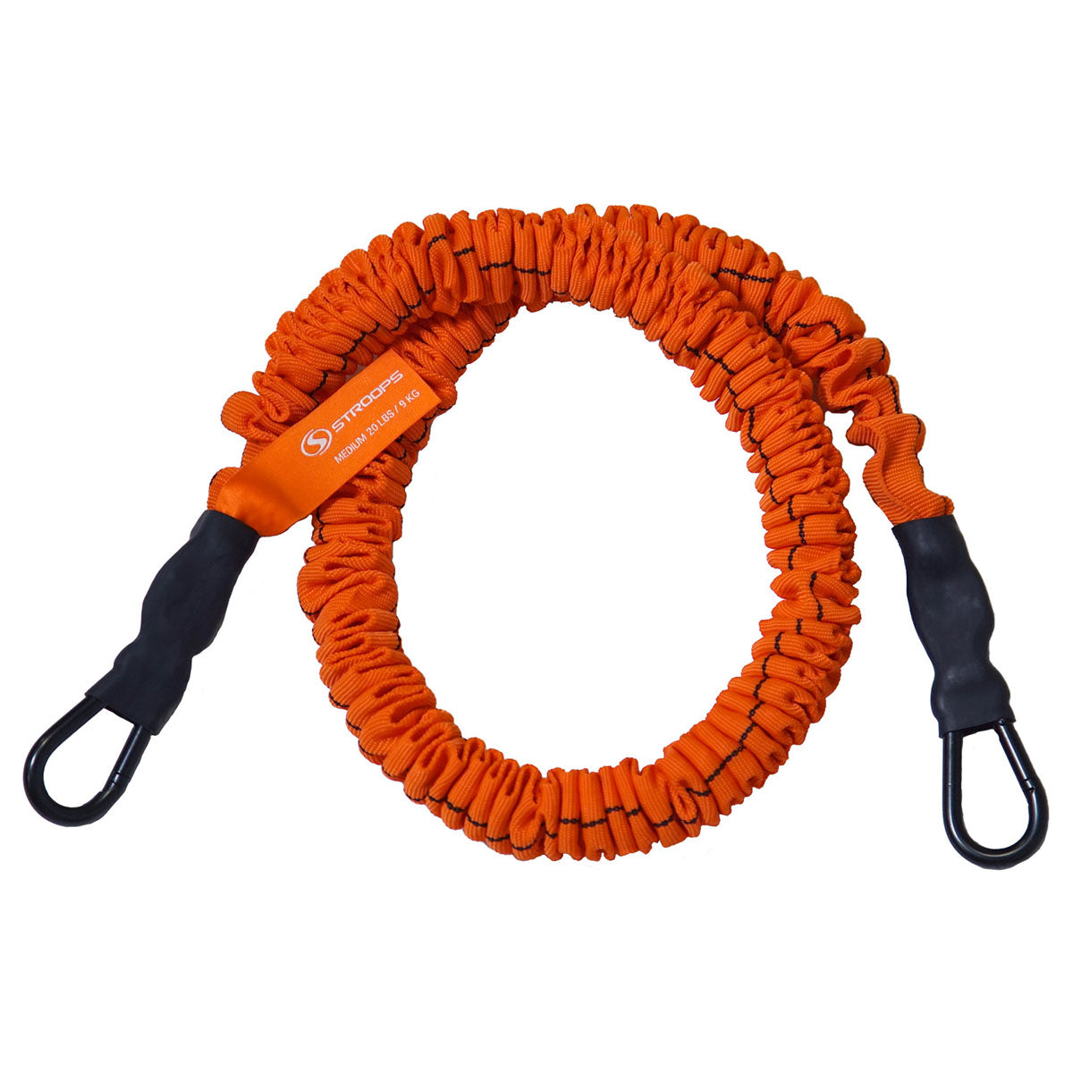 Stroops Slastix Resistance Band with Clips, Orange, 36", Light (15 lbs.)