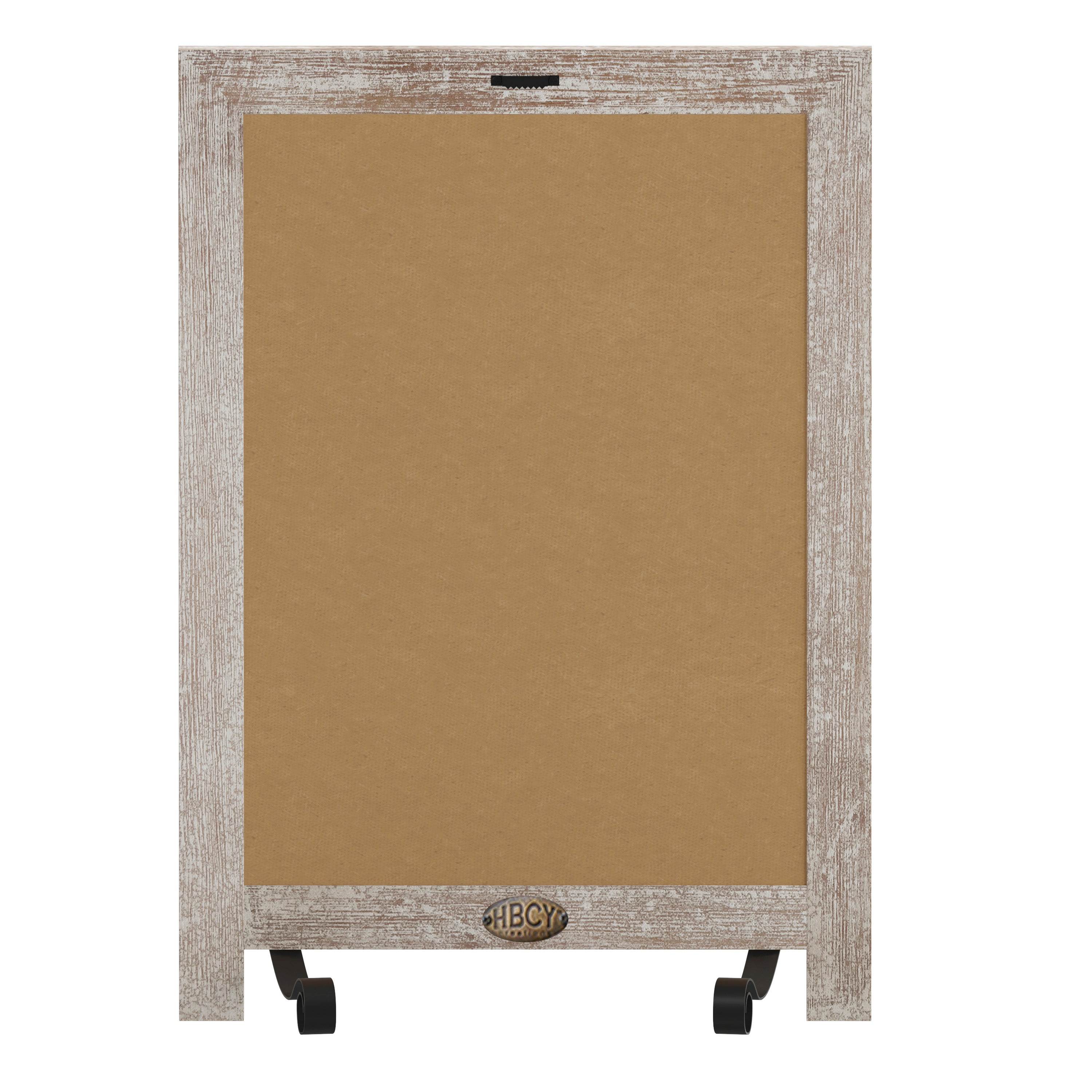 Canterbury 12" x 17" Weathered Tabletop Magnetic Chalkboards with Metal Scrolled Legs, Hanging Wall Chalkboards, Countertop Memo Boards, Set of 10