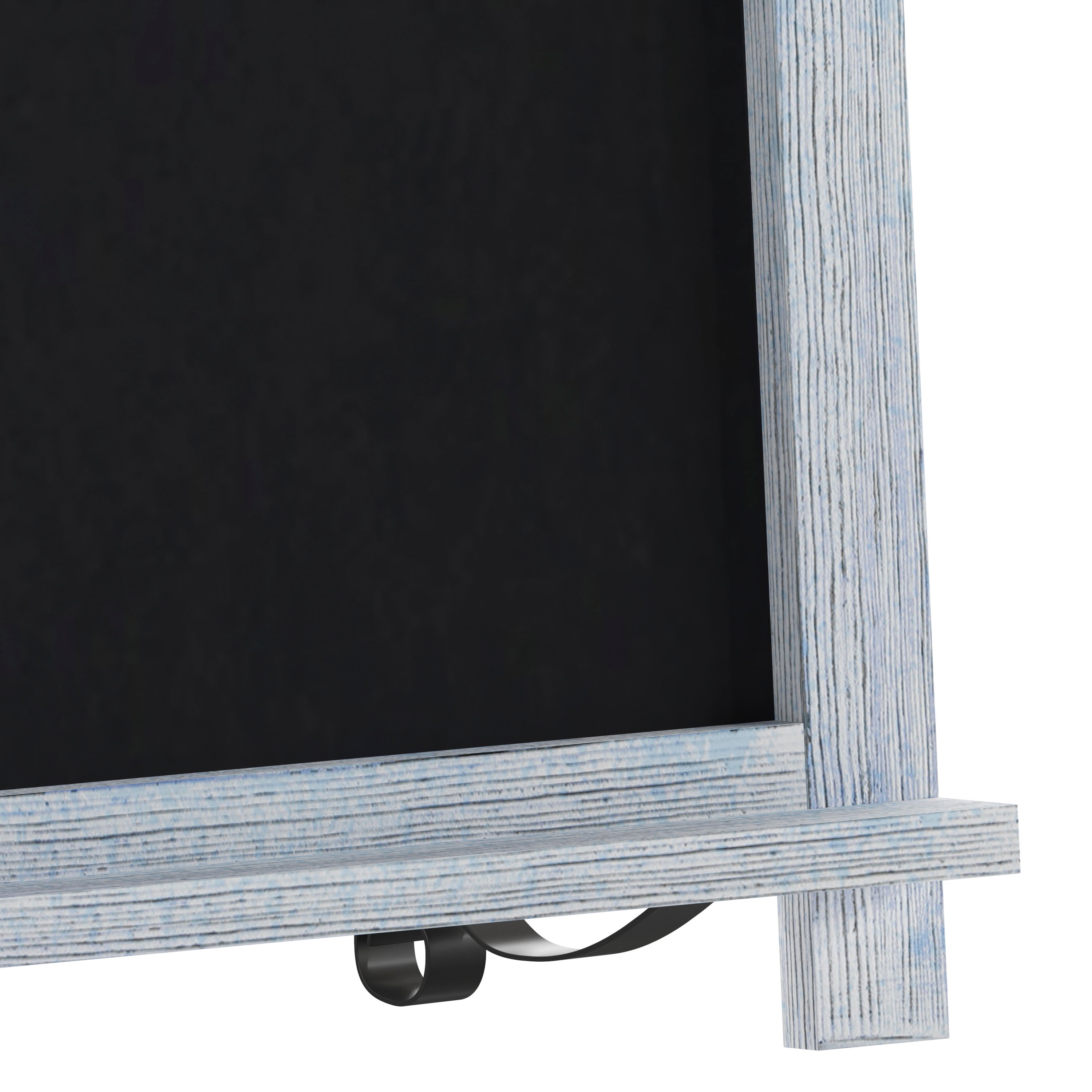 Canterbury 12" x 17" Rustic Blue Tabletop Magnetic Chalkboards with Metal Scrolled Legs, Hanging Wall Chalkboards, Countertop Memo Boards, Set of 10