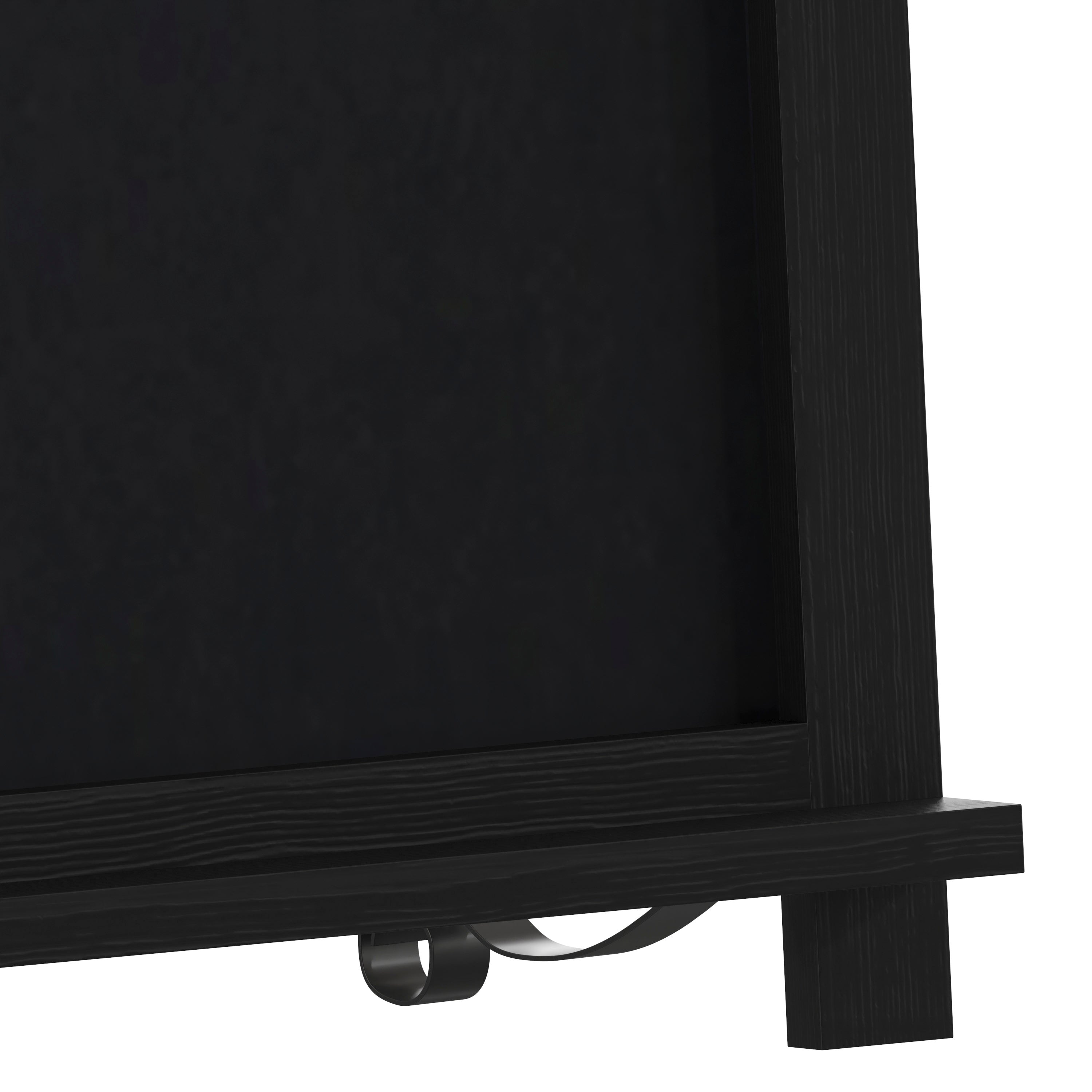 Canterbury 12" x 17" Black Tabletop Magnetic Chalkboards with Metal Scrolled Legs, Hanging Wall Chalkboards, Countertop Memo Boards, Set of 10