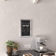 Canterbury 11" x 17" Whitewashed Wall Mount Magnetic Chalkboard Sign, Hanging Wall Chalkboard Memo Board for Home, School, or Business, Set of 10