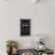 Canterbury 11" x 17" Rustic Gray Wall Mount Magnetic Chalkboard Sign, Hanging Wall Chalkboard Memo Board for Home, School, or Business, Set of 10