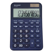 10 Digit Extra Large Desktop Calculator - Blue