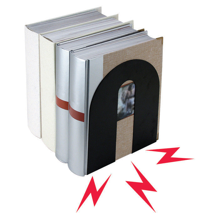 Bookends, Heavy Duty, 10" w/Magnetic Base, Chip Proof Enamel