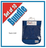 Bundle of 10: Blue Read-n-Go book bags