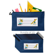 Bundle of 10: Red Pencil+Pouches