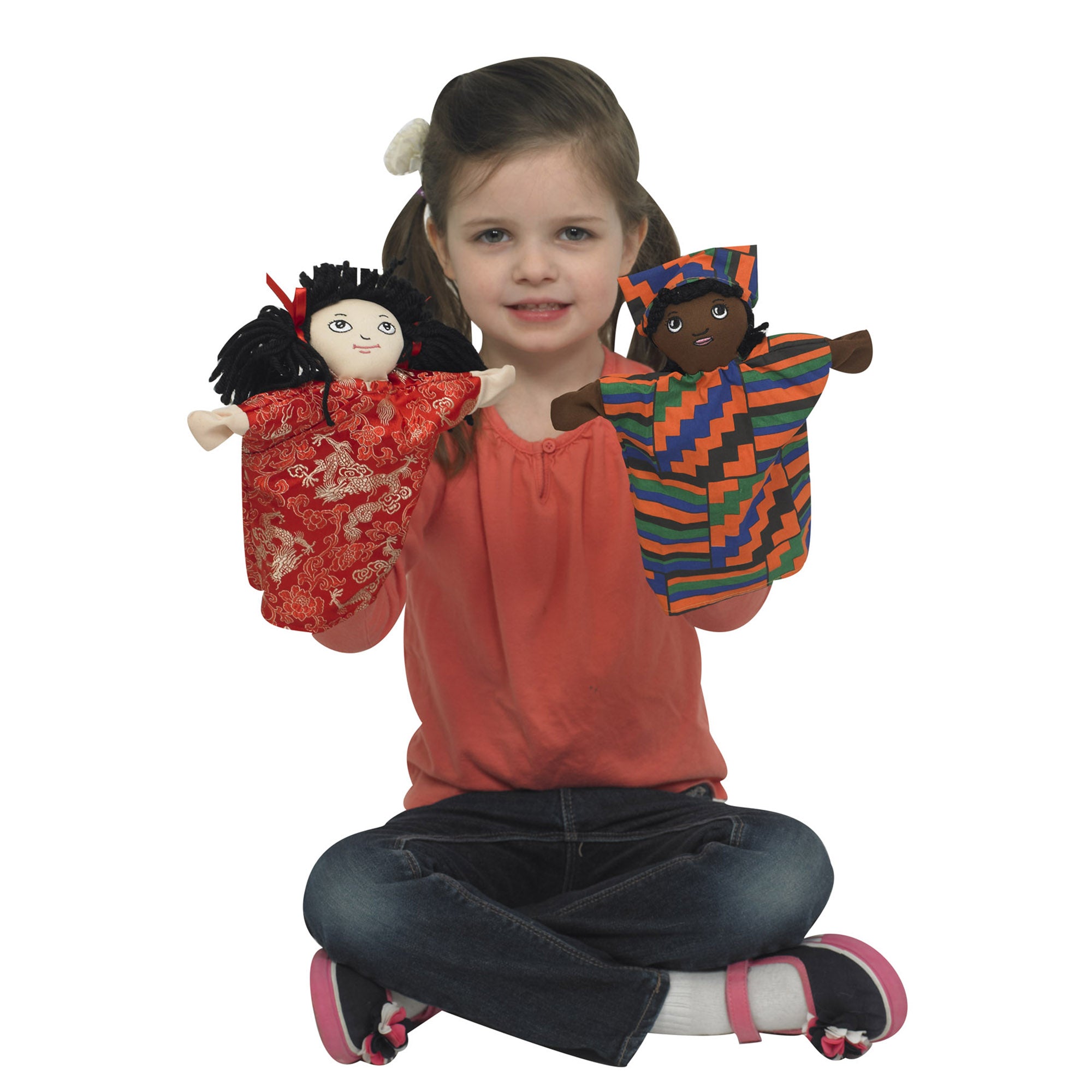 Multi-Cultural 9" Hand Puppets - Set of 8