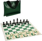 Tournament Chess Pack, Rollup Board, Tote, Staunton King 3.75 in.