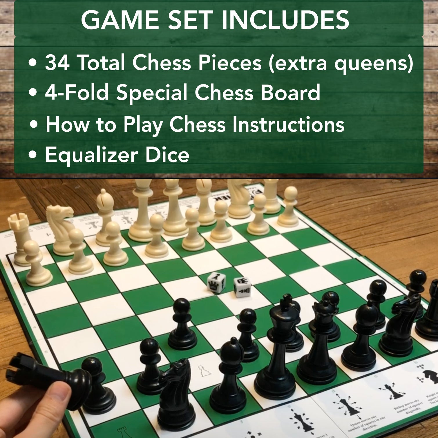 Learn to Play Chess Set Board Game