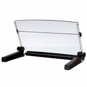 4" Height x 18" Width - Black, Clear - Plastic