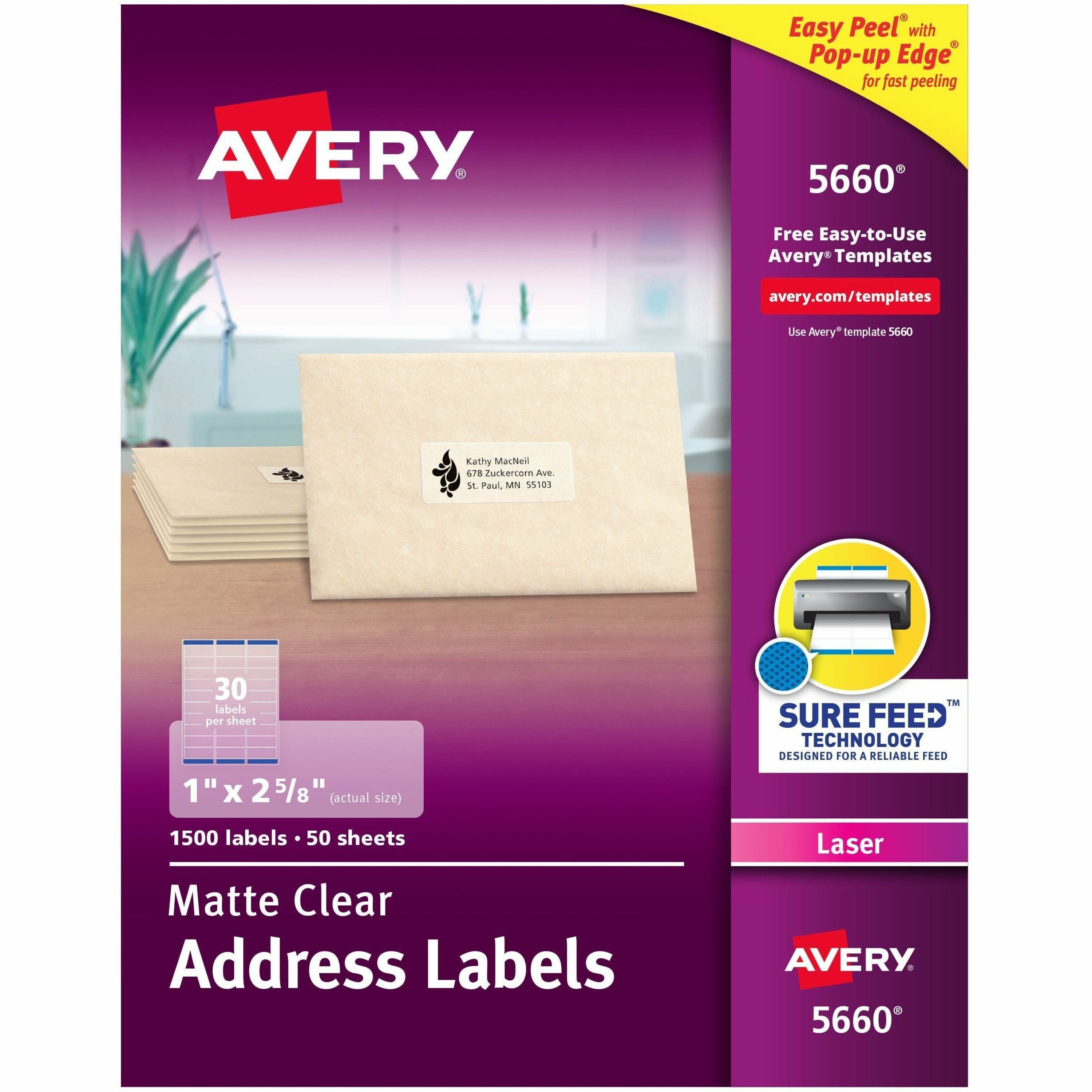 Avery Easy Peel Return Address Labels
