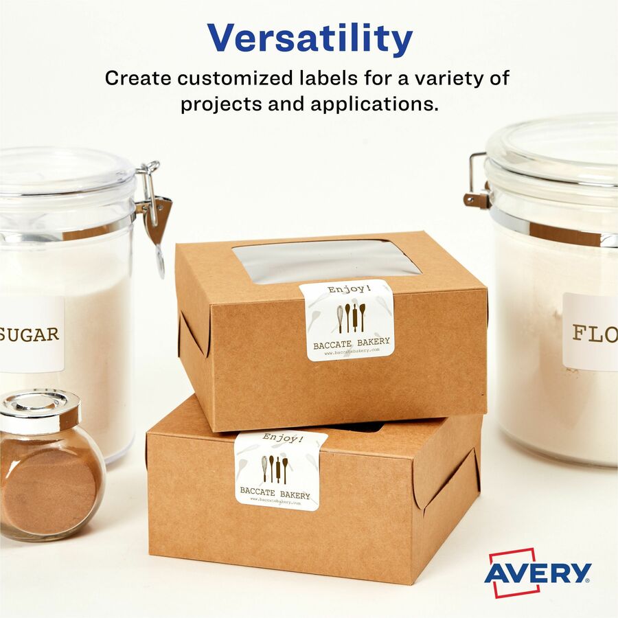 2 3/4" Width x 2 3/4" Length - Permanent Adhesive - Inkjet, Laser - Matte White - Paper - 9 / Sheet - 70 Total Sheets - 630 Total Label(s) - 630 / Box