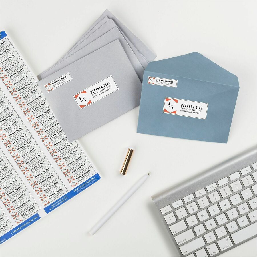 Avery&reg; Easy Peel Return Address Labels, 1/2"x1-3/4" 2,000 Labels (8167)