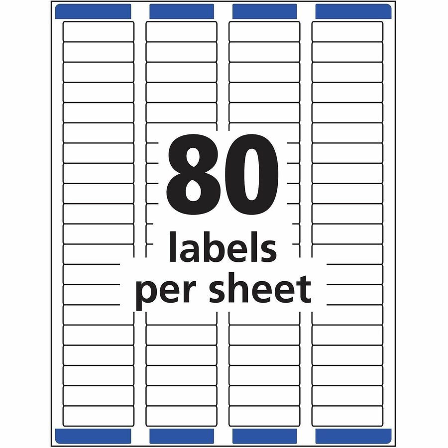 Avery&reg; Easy Peel Return Address Labels, 1/2"x1-3/4" 2,000 Labels (8167)