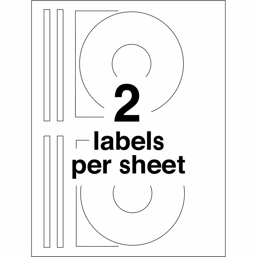 - HeightPermanent Adhesive - Laser - Matte - Matte White - Paper - Customizable, Peel-off, Wrinkle-free, Smudge Resistant, Smear Resistant, Print-to-the Edge - 2 / Sheet - 15 Total Sheets - 30 Total Label(s) - 30 / Pack