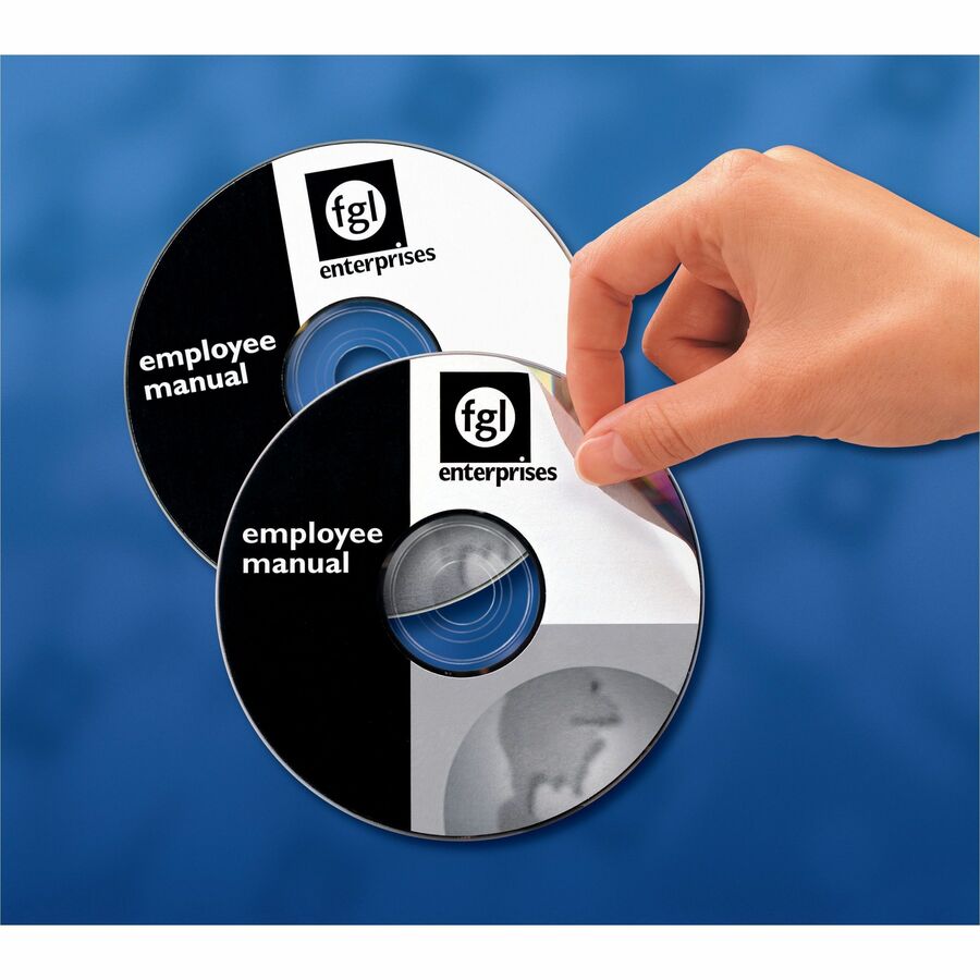 Avery&reg; 5931 Laser Labels Shuttered Jewel Case Inserts with Software for CD/DVD
