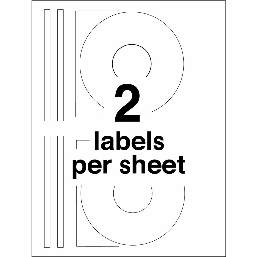 Avery&reg; 5931 Laser Labels Shuttered Jewel Case Inserts with Software for CD/DVD