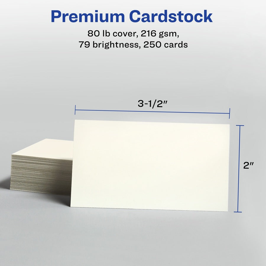 79 Brightness - A4 - 8 1/2" x 11" - 80 lb Basis Weight - 216 g/m² Grammage - Matte - Perforated, Heavyweight, Smooth Edge, Anti-jam, Double-sided, Printable, Smudge-free, Recyclable - Ivory - 250 / Pack