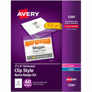 8 1/2" x 11" - Printable, Durable, Clip, Reusable, Perforated, Self-adhesive, Flexible - White - 1 Box