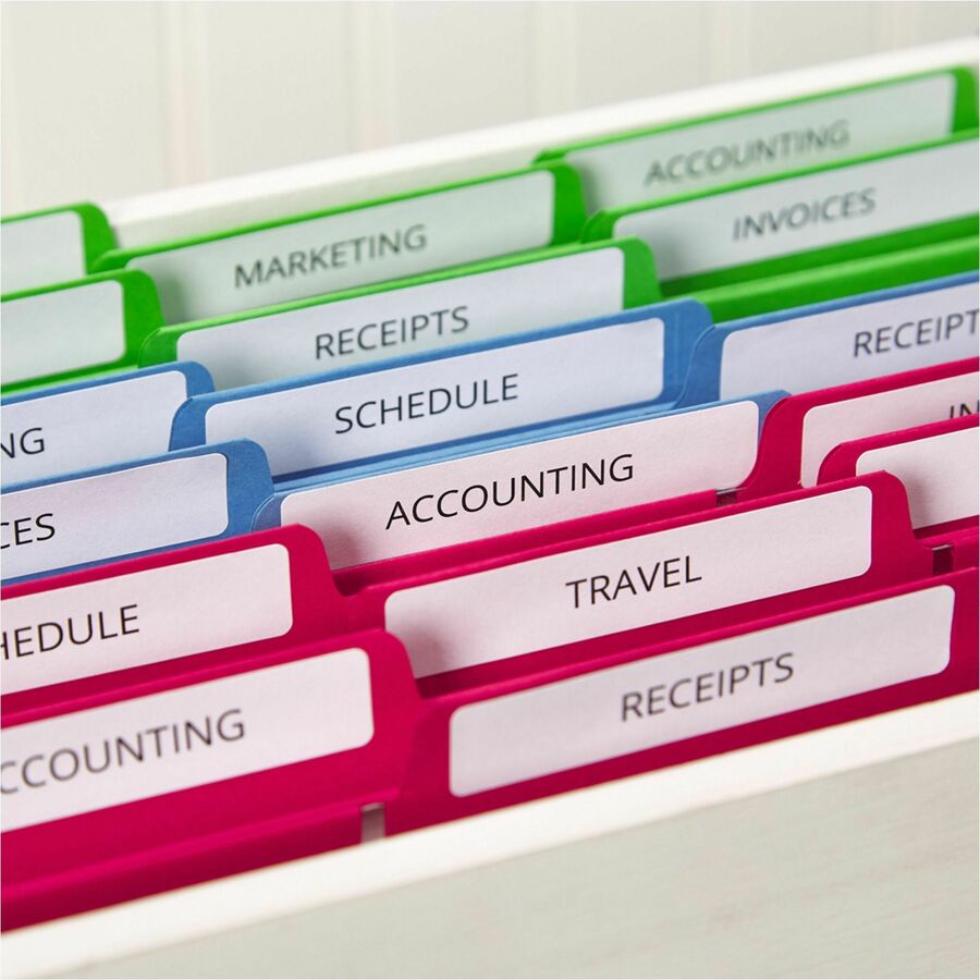 Avery&reg; File Folder Labels, 2/3" x 3-7/16" , 1,500 White Labels (5366)