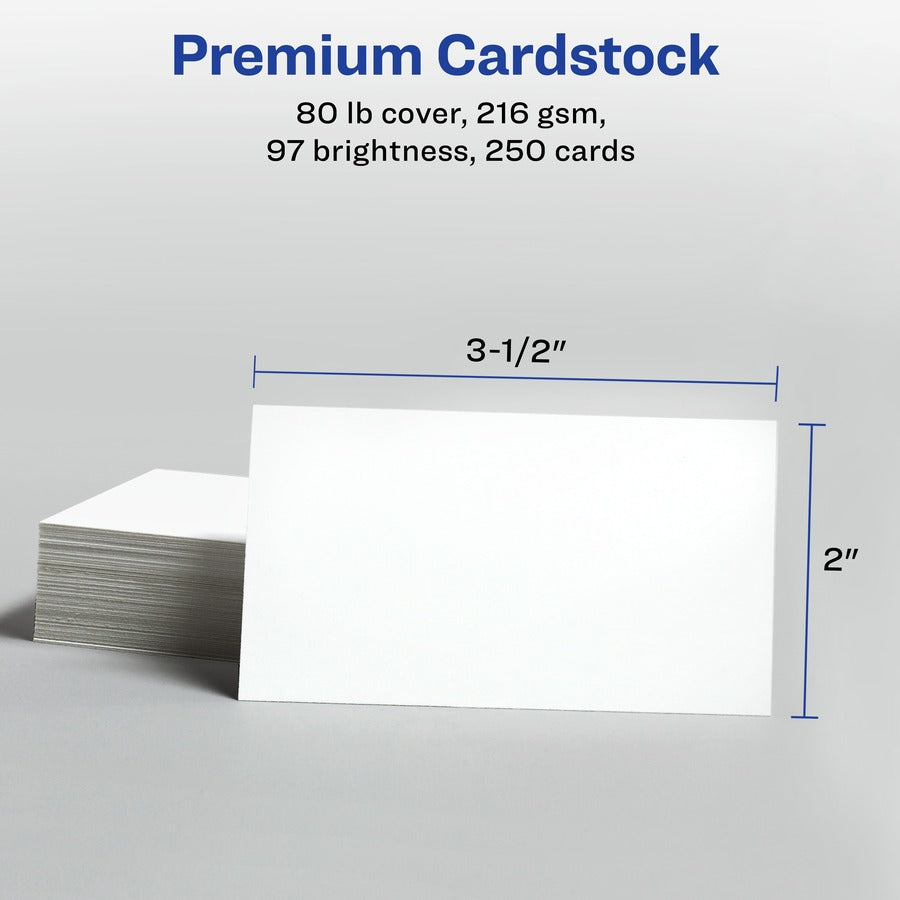 97 Brightness - A4 - 8 1/2" x 11" - 80 lb Basis Weight - 216 g/m² Grammage - Matte - Perforated, Heavyweight, Smooth Edge, Printable, Double-sided, Anti-jam, Smudge-free, Recyclable, Biodegradable - White - 250 / Pack