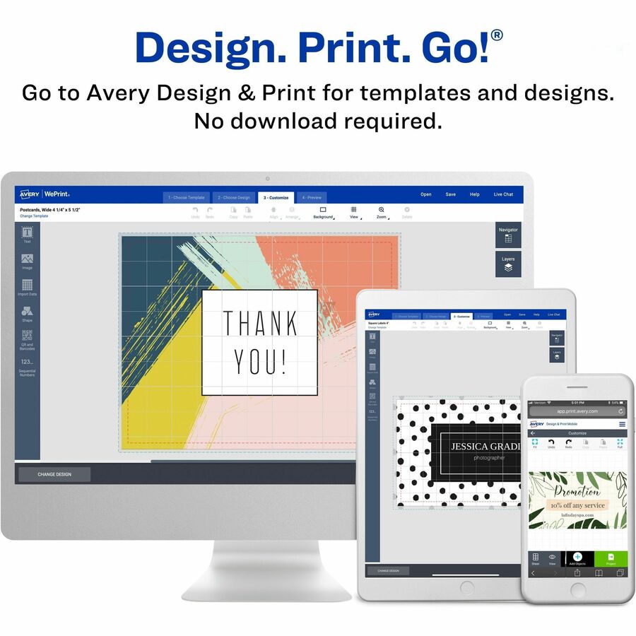 97 Brightness - A4 - 8 1/2" x 11" - 80 lb Basis Weight - 216 g/m² Grammage - Matte - Heavyweight, Perforated, Smooth Edge, Recyclable, Anti-jam, Tear-off Card, Double-sided, Smudge-free - White - 25 Sheets - 250 / Pack