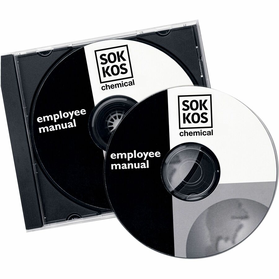 Avery&reg; Optical Disc Label - - HeightPermanent Adhesive - Laser - Matte - Matte White - Paper - Peel-off, Wrinkle-free, Smear Resistant, Smudge Resistant, Customizable, Strong - 2 / Sheet - 20 Total Sheets - 40 Total Label(s) - 1 Pack