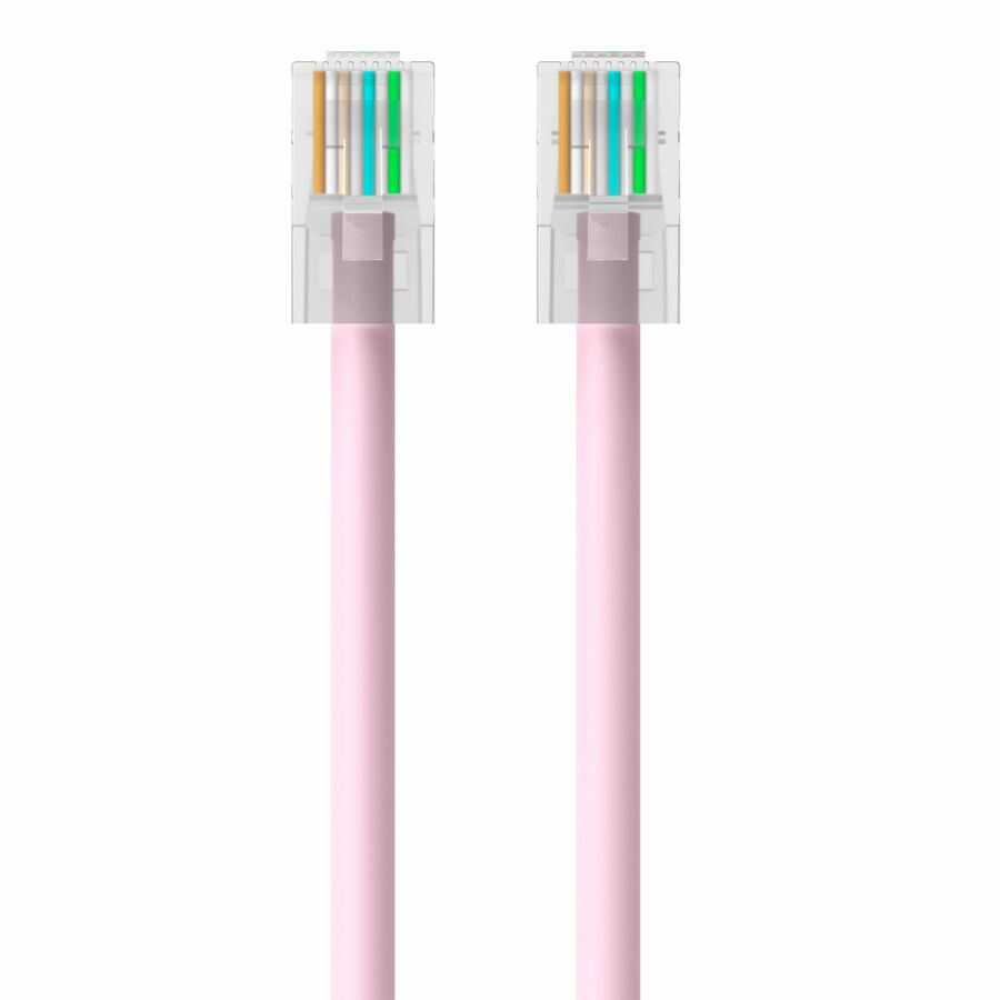 Belkin RJ45 Category 5e Patch Cable - 7 ft Category 5e Network Cable - First End: 1 x RJ-45 Network - Male - Second End: 1 x RJ-45 Network - Male - Patch Cable - Pink - 1 Each