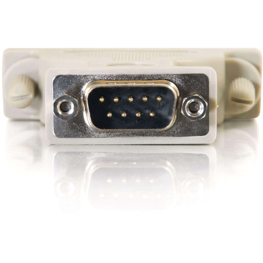 C2G Serial Adapter - 1 x 9-pin DB-9 Serial Male - 1 x 25-pin DB-25 Serial Male - Beige - 1 Each