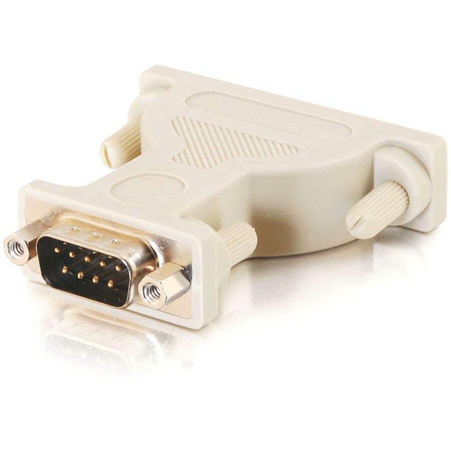 C2G Serial Adapter - 1 x 9-pin DB-9 Serial Male - 1 x 25-pin DB-25 Serial Female - Beige - 1 Each
