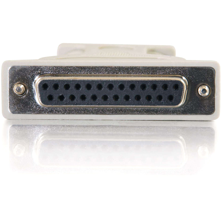 C2G Serial Adapter - 1 x 9-pin DB-9 Serial Male - 1 x 25-pin DB-25 Serial Female - Beige - 1 Each