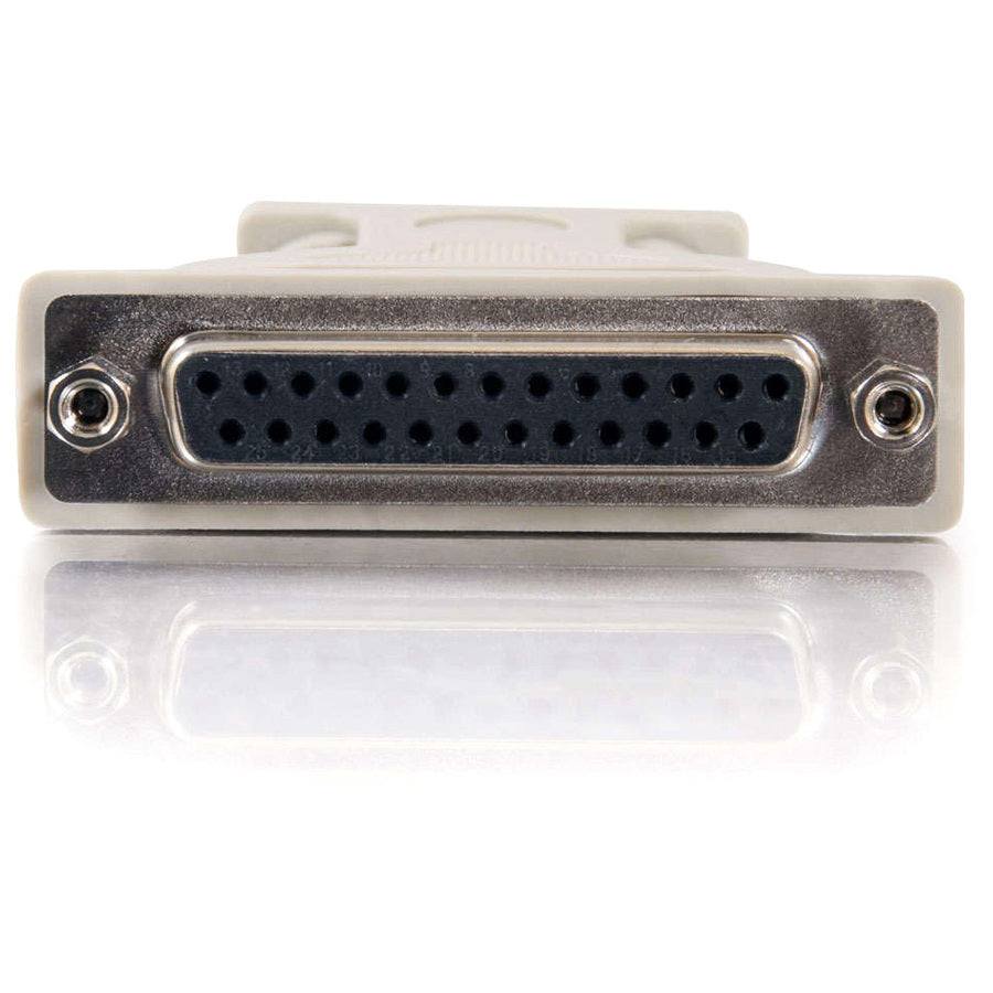 C2G Serial Adapter - 1 x 9-pin DB-9 RS-232 Serial Female - 1 x 25-pin DB-25 RS-232 Serial Female - Beige - 1 Each