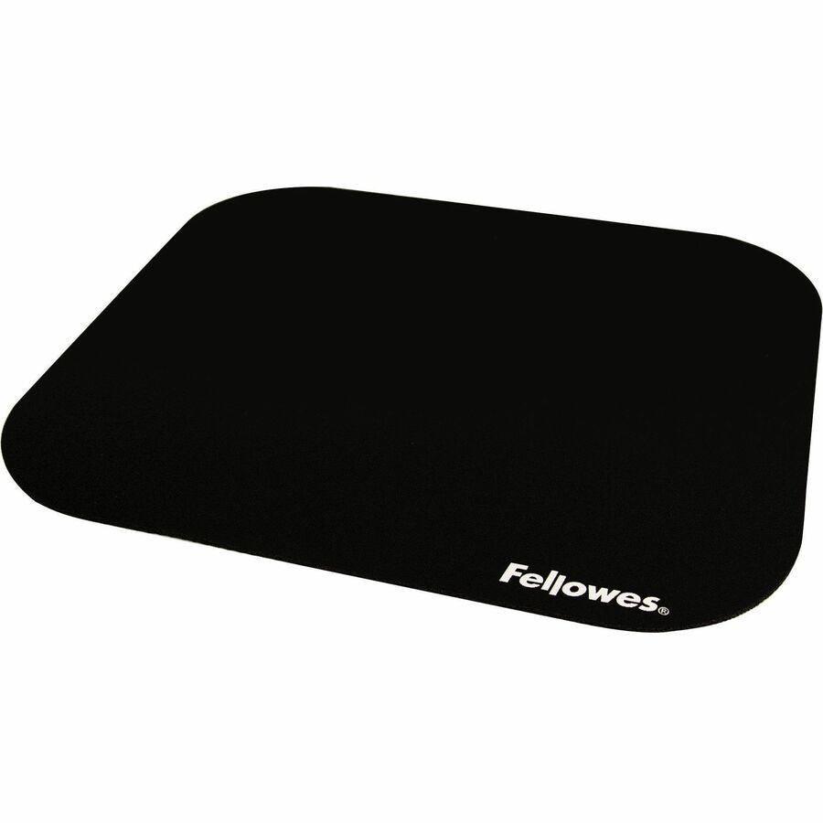 Fellowes Mouse Pad - 0.13" Height x 9" Width x 8" Depth - Black - Polyester - Scratch Resistant - 1 Each