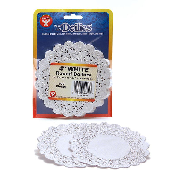 Doilies - Round, 36 ct., 4" White