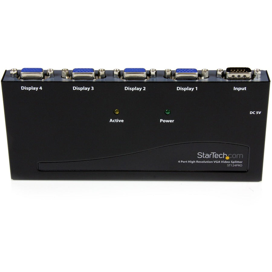 StarTech.com 4 Port High Resolution VGA Video Splitter - 350 MHz