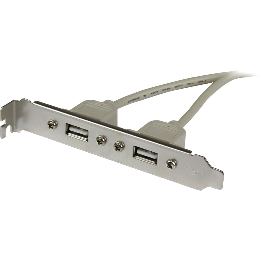 StarTech.com 2 Port USB A Female Slot Plate Adapter Cable