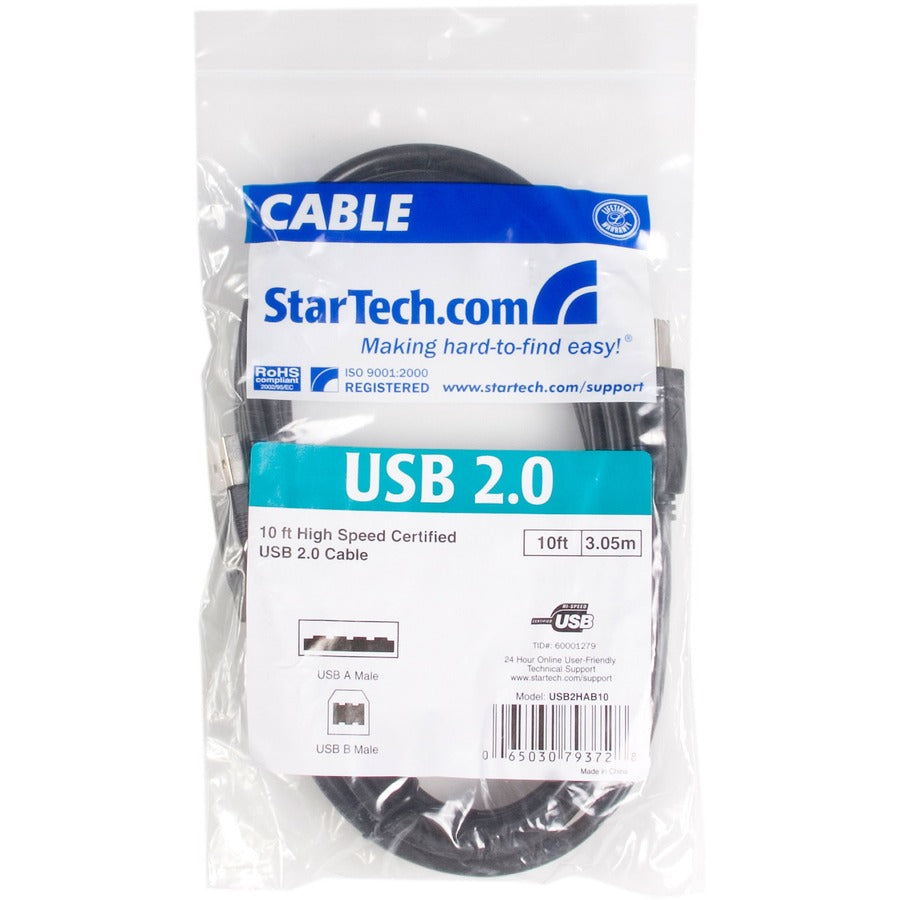 StarTech.com High Speed Certified USB 2.0 USB Cable