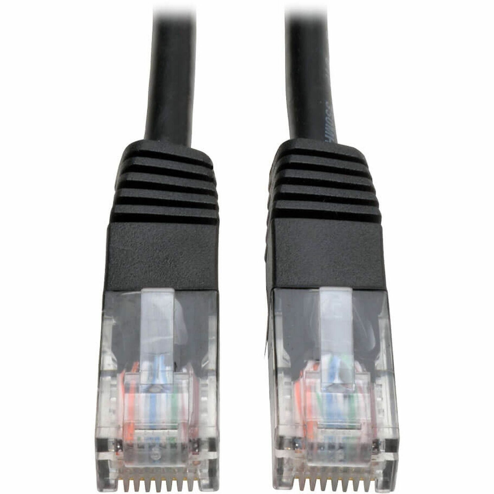 Tripp Lite series Cat5e Molded Patch Cable - 25 ft Category 5e Network Cable for Network Device, Printer, Blu-ray Player, Router, Modem - First End: 1 x RJ-45 Network - Male - Second End: 1 x RJ-45 Network - Male - Patch Cable - Black - 1 Each