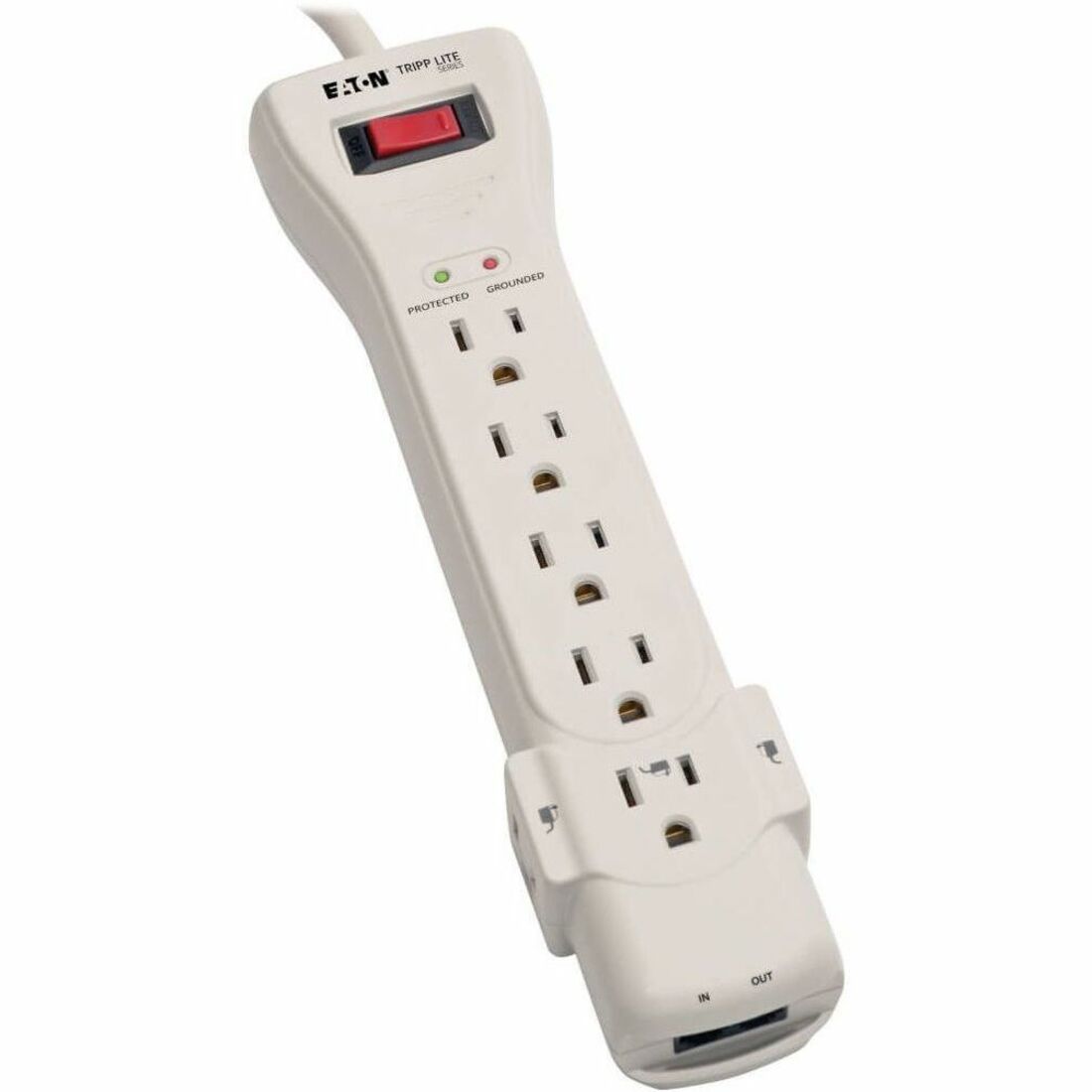 NEMA 5-15P - 7 x NEMA 5-15R - 1800 VA - 2520 J - 120 V AC Input - 120 V AC Output - 15 ft