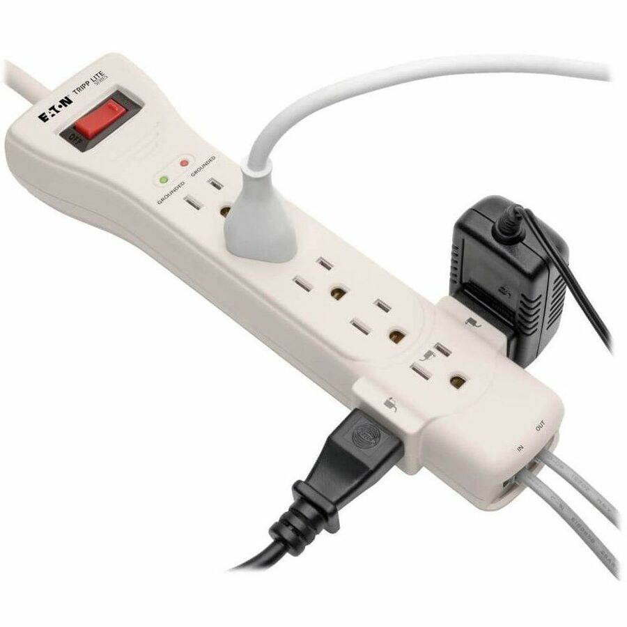NEMA 5-15P - 7 x NEMA 5-15R - 1800 VA - 2520 J - 120 V AC Input - 120 V AC Output - 15 ft