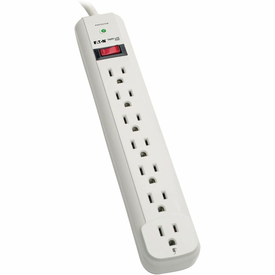 Gray - NEMA 5-15P - 7 x NEMA 5-15R - 1800 VA - 1080 J - 120 V AC Input - 120 V AC Output - 6 ft