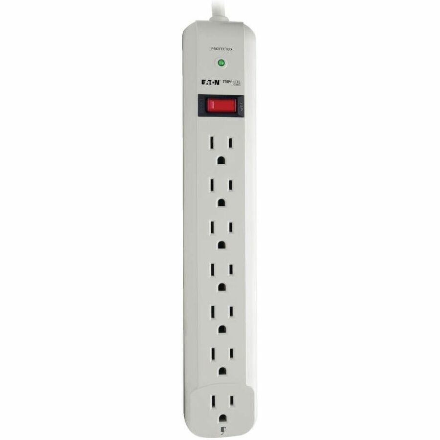 Gray - NEMA 5-15P - 7 x NEMA 5-15R - 1800 VA - 1080 J - 120 V AC Input - 120 V AC Output - 6 ft