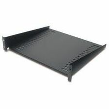 APC by Schneider Electric Rack Shelf - 2U Rack Height - Black - 50 lb Static/Stationary Weight Capacity