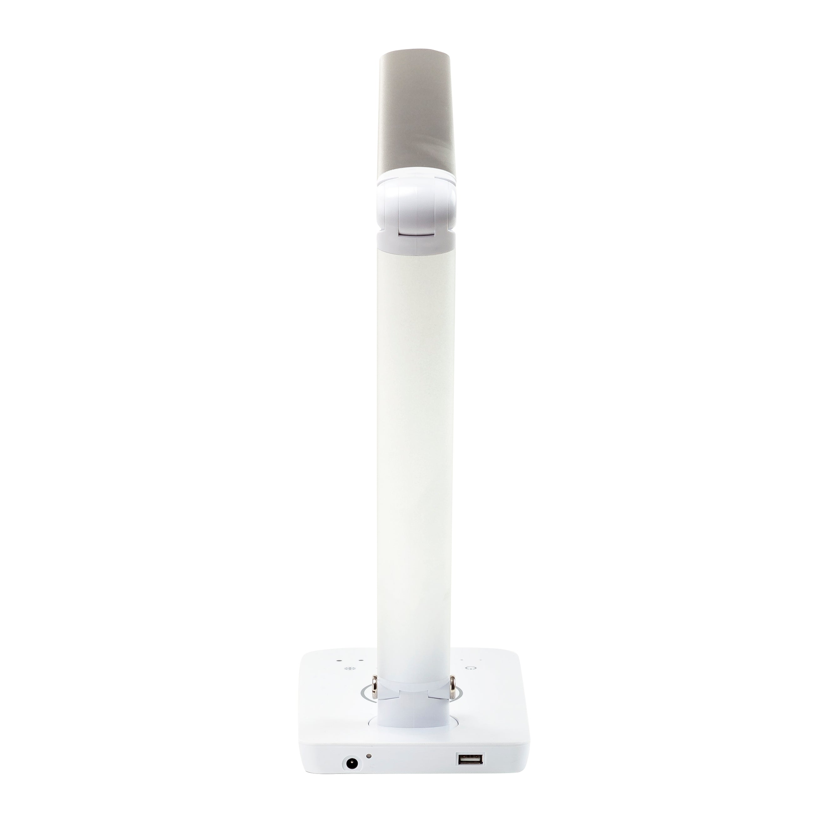 Vamp Led Dsk Lamp Sil W/Chargr