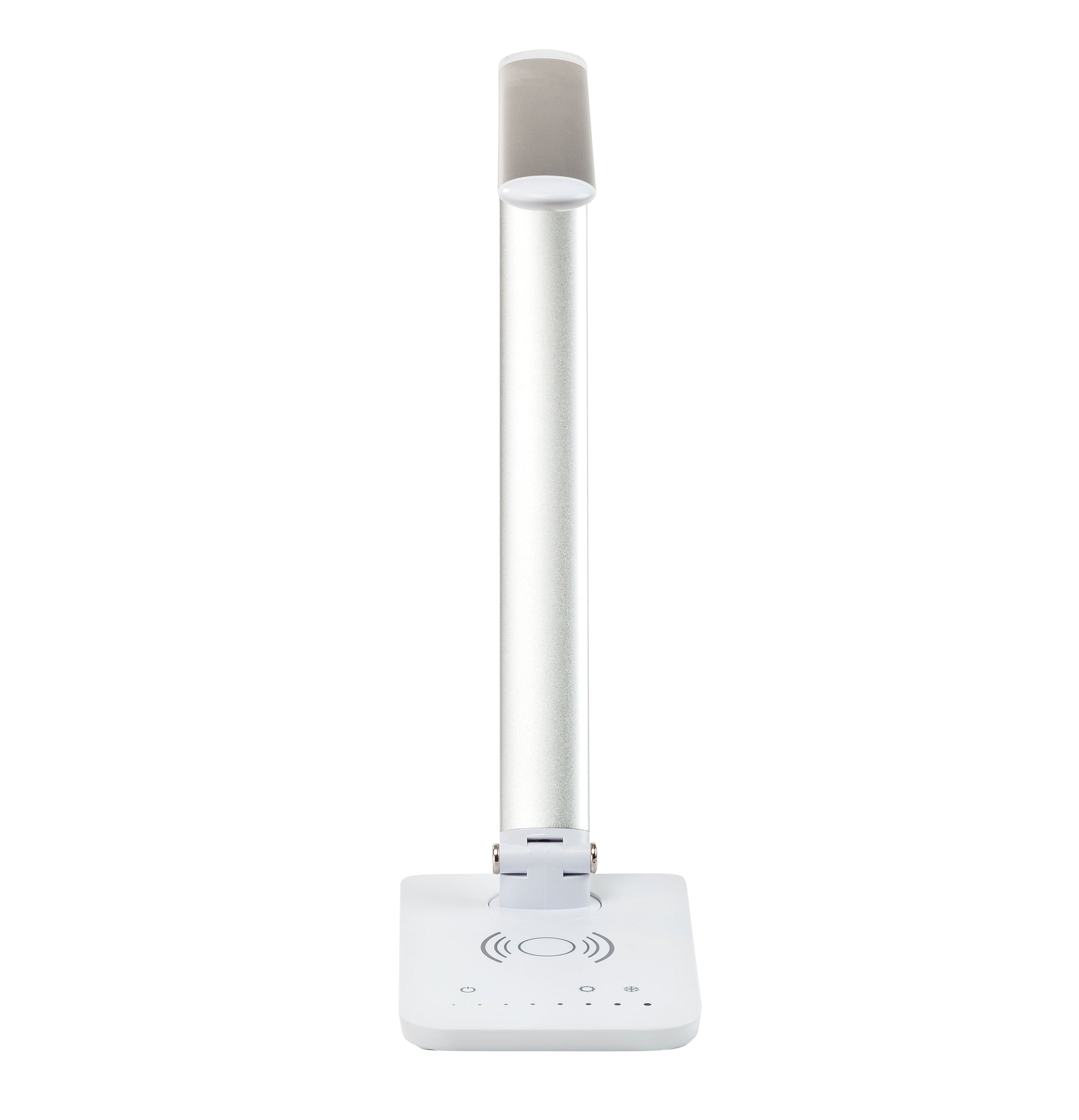 Vamp Led Dsk Lamp Sil W/Chargr