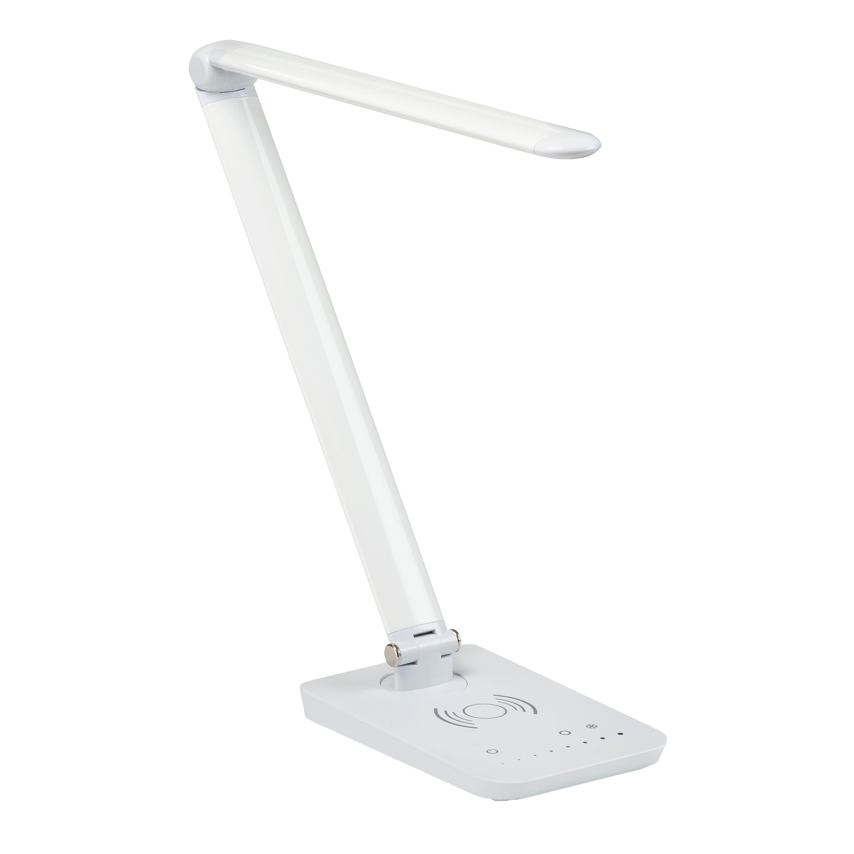 Vamp Led Dsk Lamp Wht W/Chargr