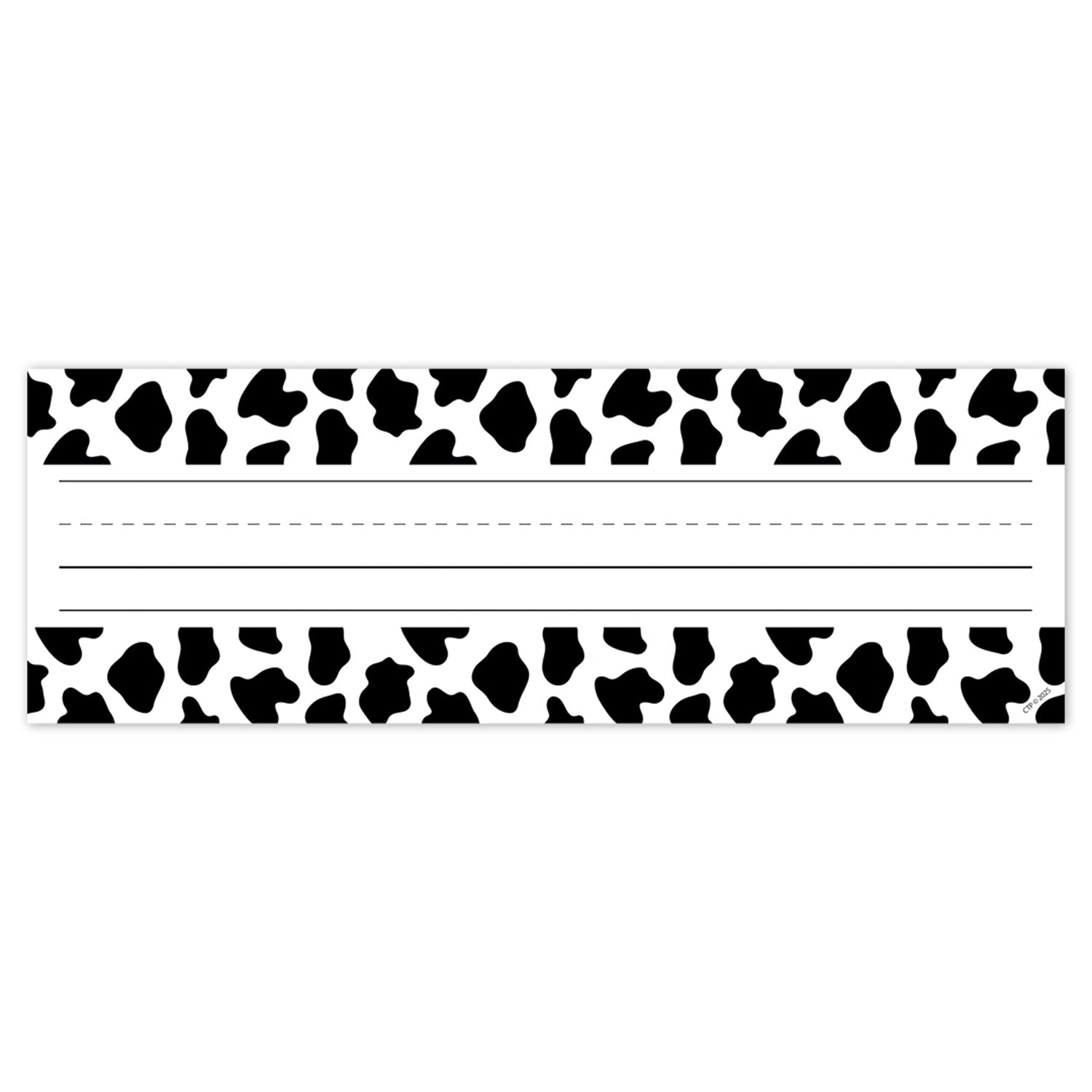 Farm Friends Cow Print Name Plates, Pack of 36